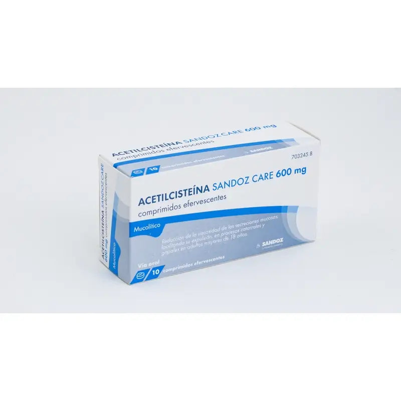 Sandoz Care Acetilcisteina 600 Mg, 10 Compresse Effervescenti