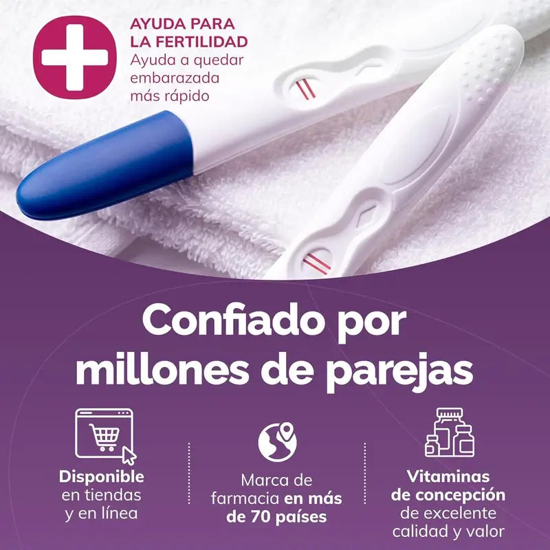 Sasmar Conceive Plus Supporto alla fertilità femminile, 60 Capsule