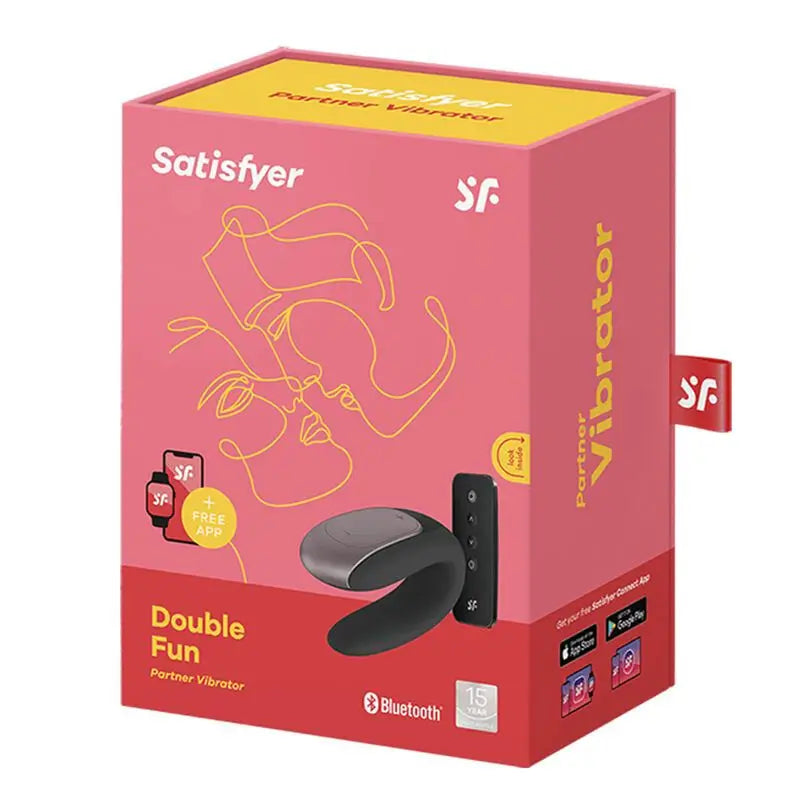 Vibratore per partner Satisfyer Connect Double Fun - Nero