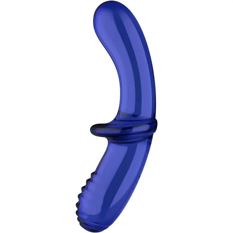 Dildo doppio di cristallo Satisfyer Blu