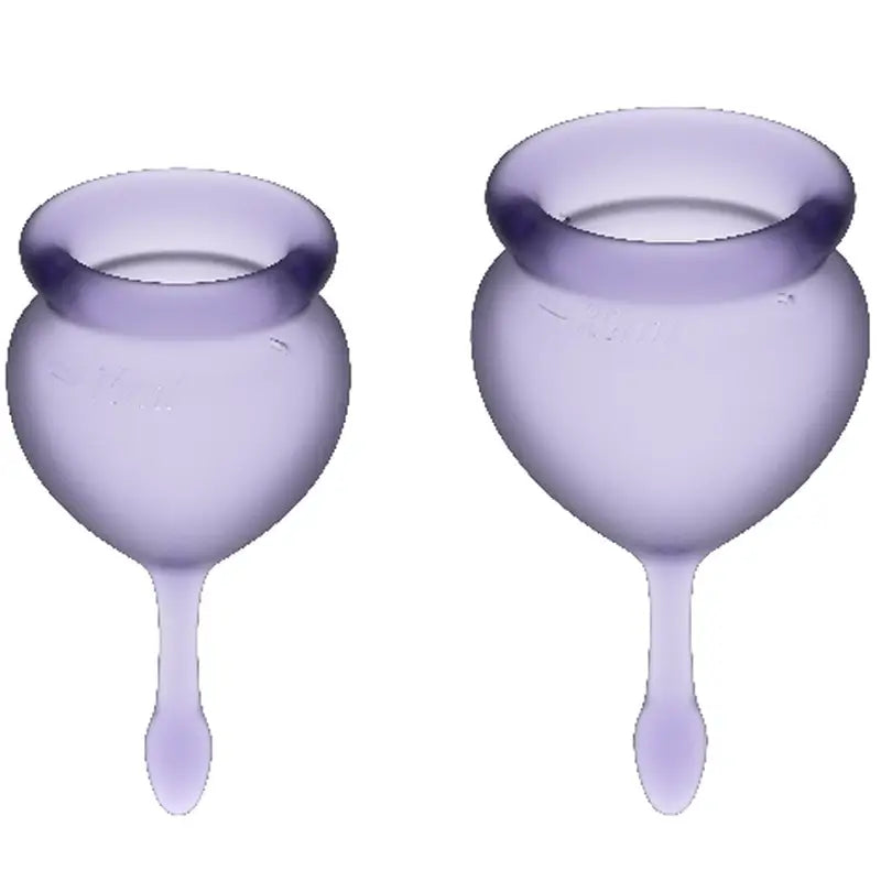 Kit coppetta mestruale Satisfyer Feel Good Lilla 15 + 20 Ml