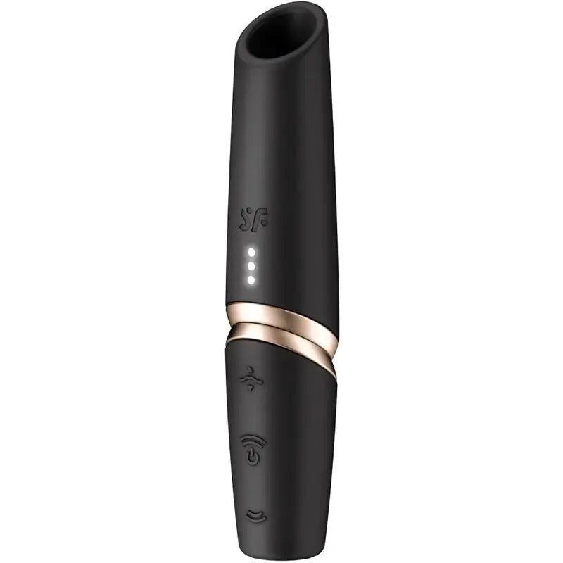 Stimolatore del clitoride Satisfyer Perfect Kiss di Waves Nero / Oro