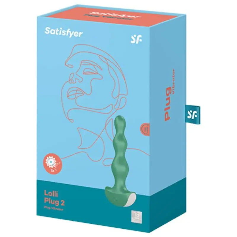 Satisfyer Plug anale con vibrazione Lolli Plug 2 Verde