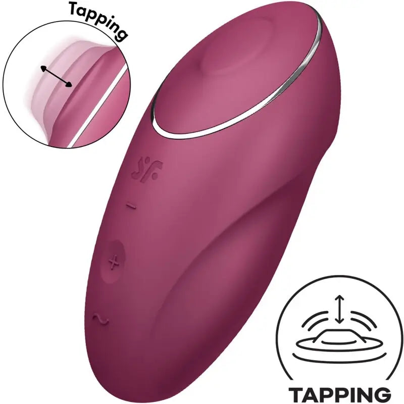 Satisfyer Tap & Climax 1 Vibratore Lay-On Rosso