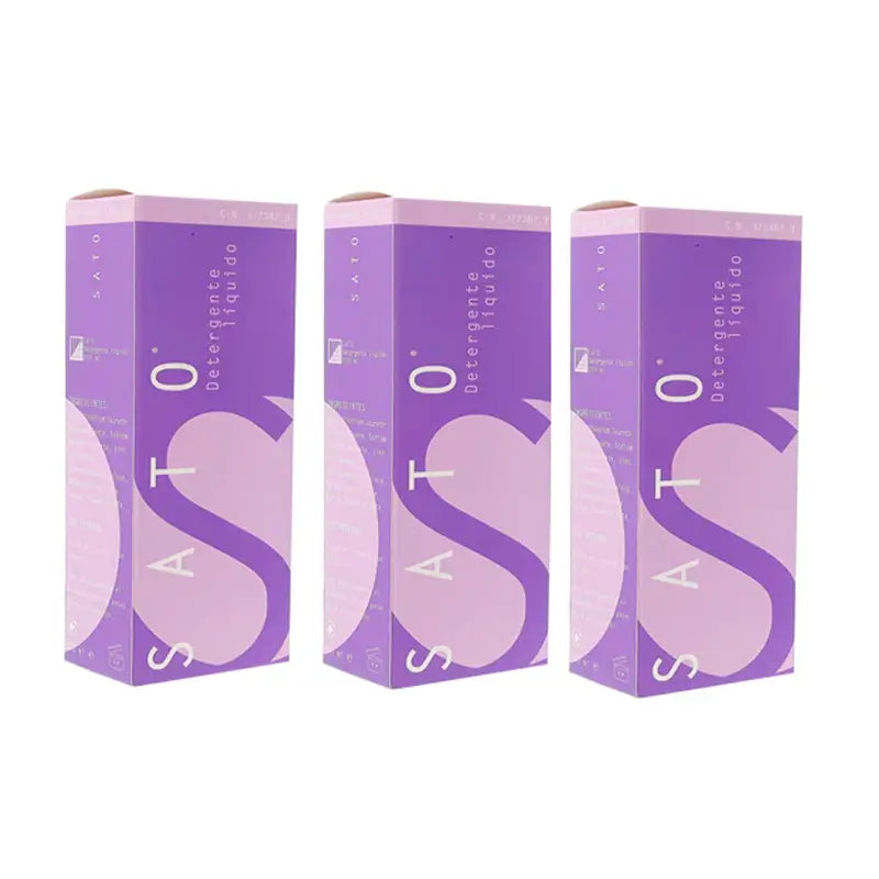 Confezione di detersivo liquido Sato, 3 x 200 ml