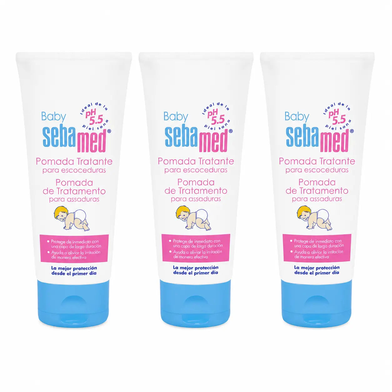 Sebamed Unguento di trattamento per bambini 100 Ml, confezione da 3