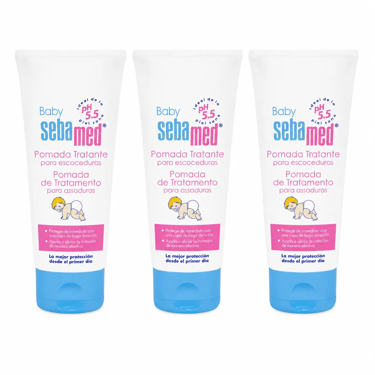 Sebamed Unguento di trattamento per bambini 100 Ml, confezione da 3