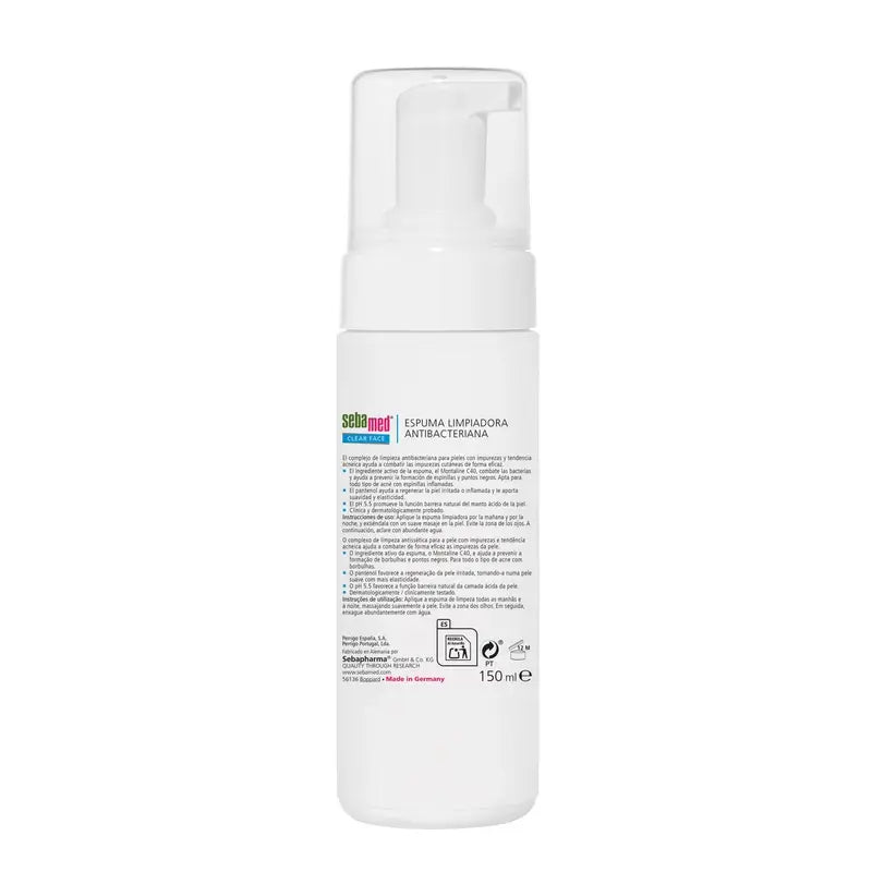 SEBAMED Schiuma detergente viso trasparente 150 ml