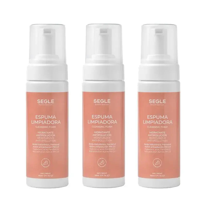 Segle Clinical Schiuma detergente schiumogena, 3x150 ml