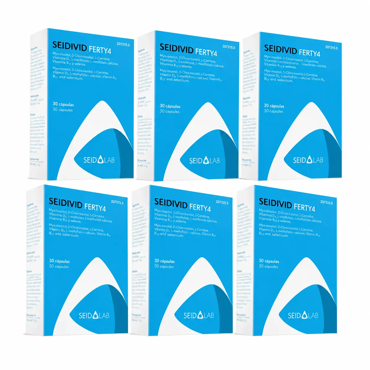 Integratore alimentare Seidivid Ferty4, confezione da 6 x 30 capsule