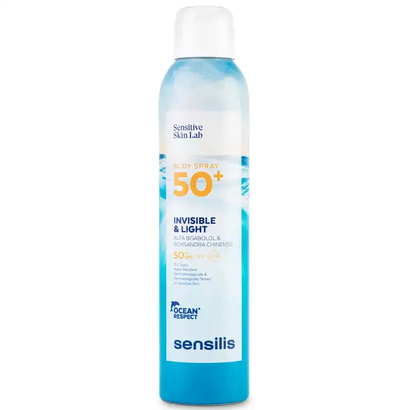 Sensilis Spray corpo Invisible & Light SPF 50+ Dry Touch, 200 ml