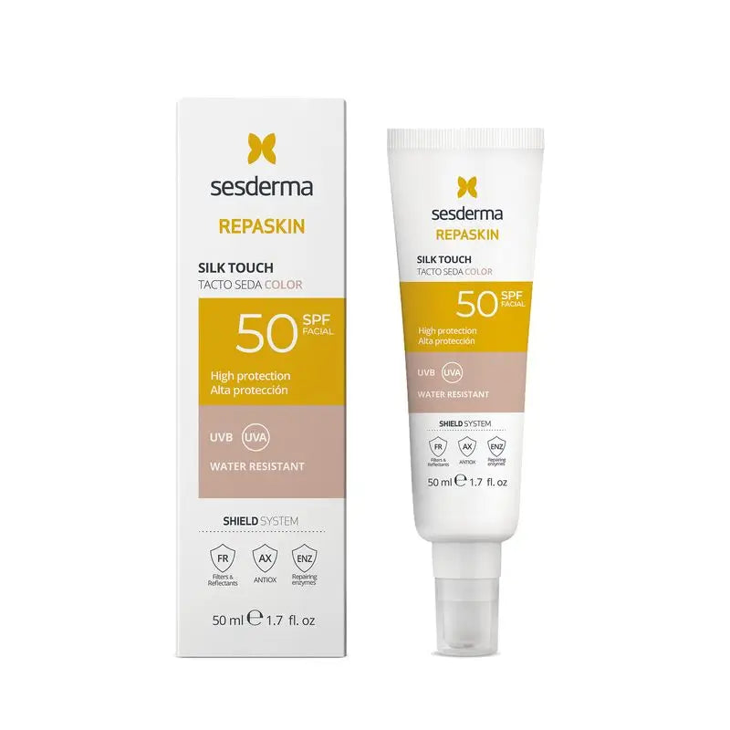 Sesderma Fotoprotector Spf 50 Viso Colore Silk Touch, 50 ml