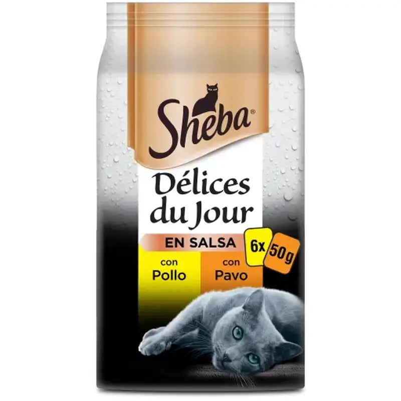 Sheba Delices Du Jour Pollame per gatti 12X6X50Gr