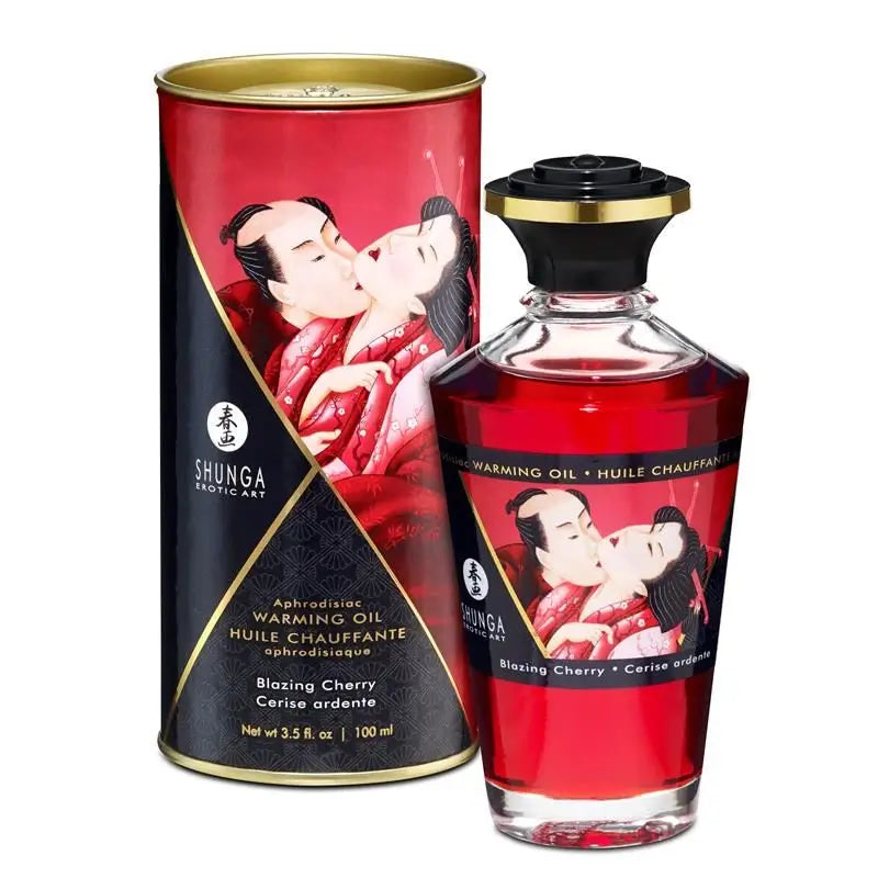 Shunga Aceite De Masaje Efecto Calor Cereza Ardiente