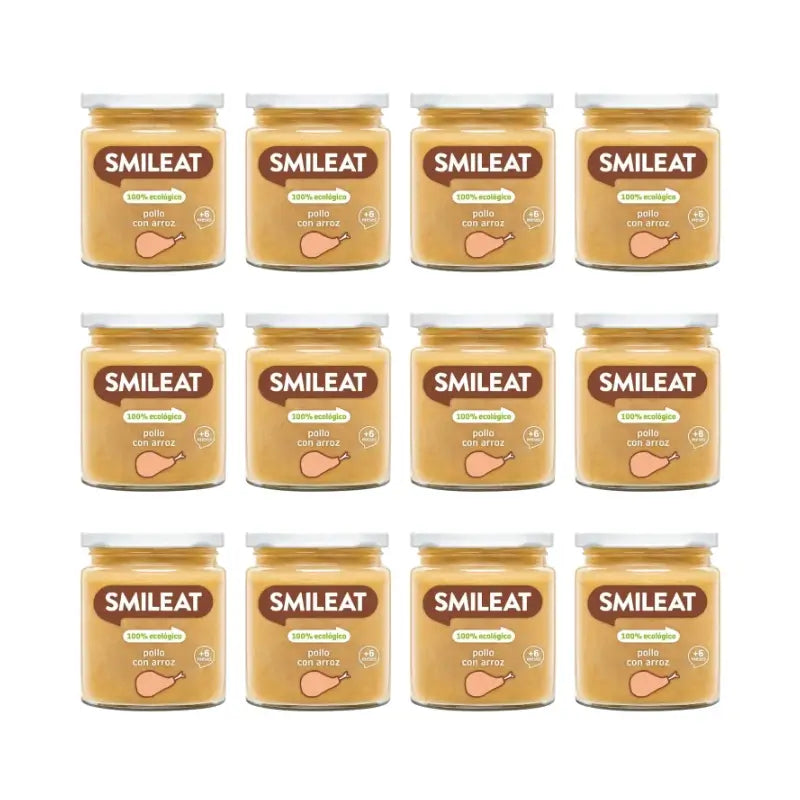 Smileat Vasetto di pollo con riso 230 g, confezione da 12