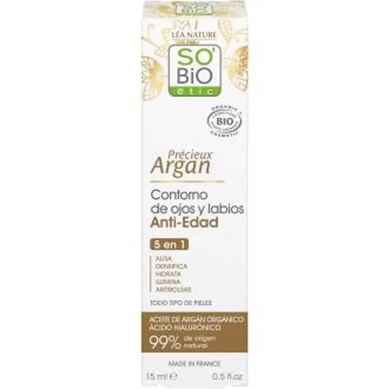 So´Bio Etic Contorno De Ojos-Labios Hialuronico-Argan 15Ml Bio
