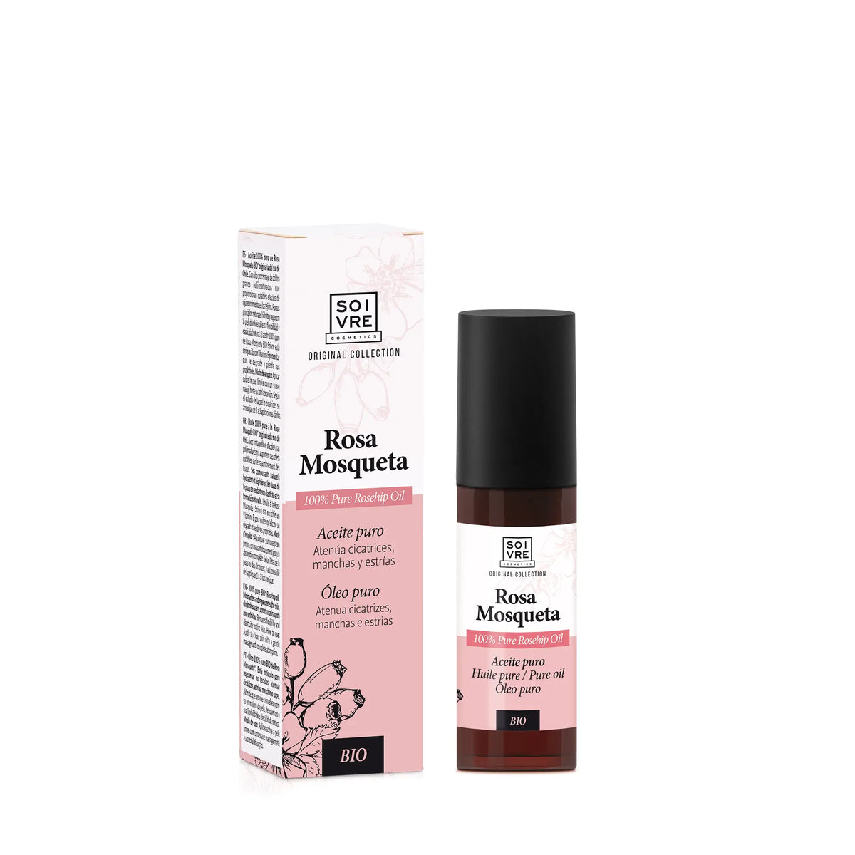 Soivre Olio di rosa mosqueta BIO in flacone airless, 30 ml