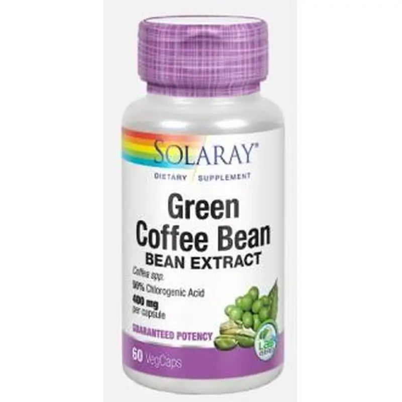 Solaray Green Coffee (Cafe Verde) Extract 400Mg. 60 Cápsulas