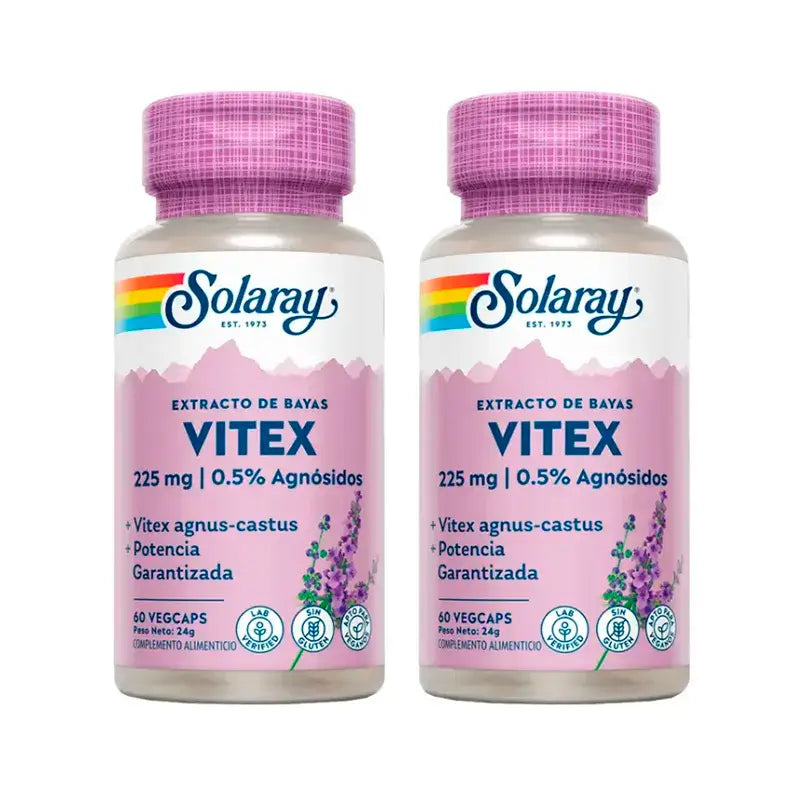 Solaray Vitex (Chasteberry) Confezione da 2 x 60 Capsule