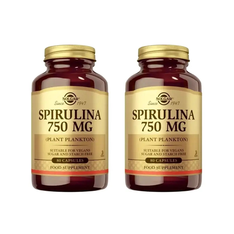 Solgar Spirulina 750Mg, 2X80 Capsule