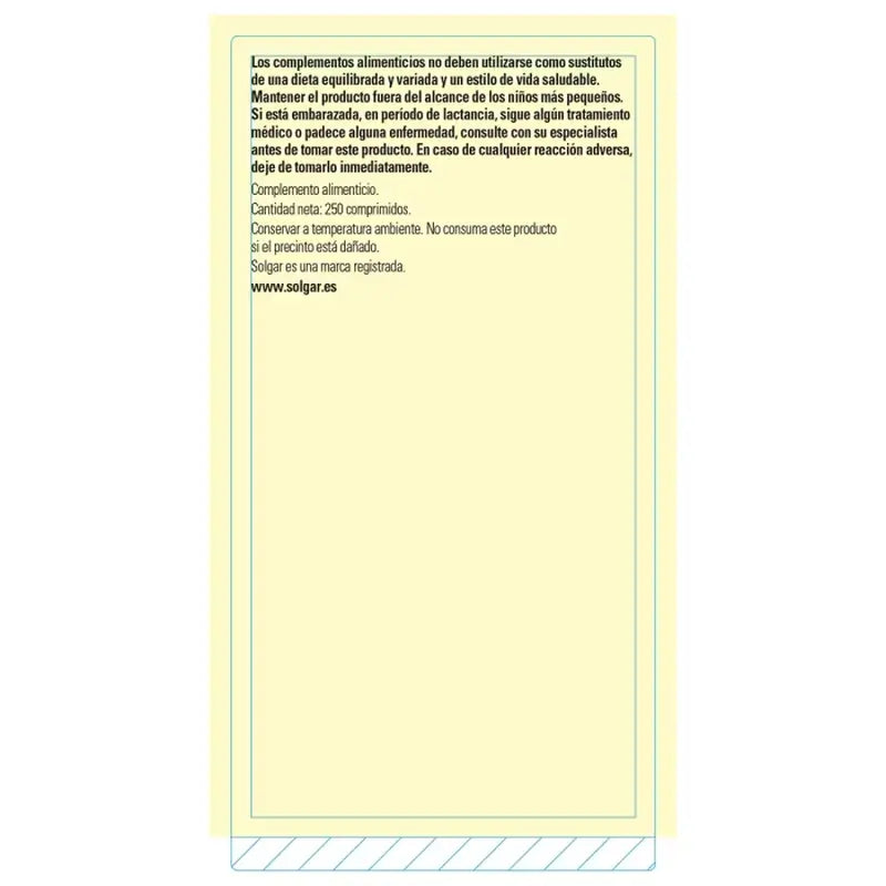 Solgar Magnesio con vitamina B6, 250 compresse