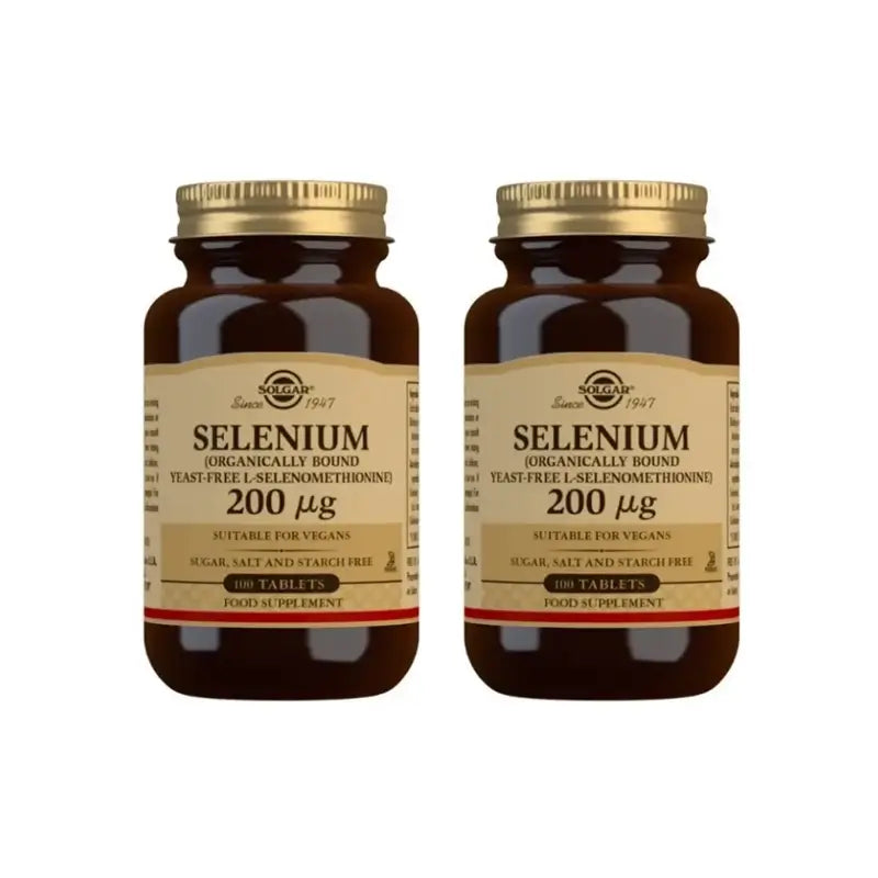 Solgar Selenium Senza Lievito, 2X100 Compresse