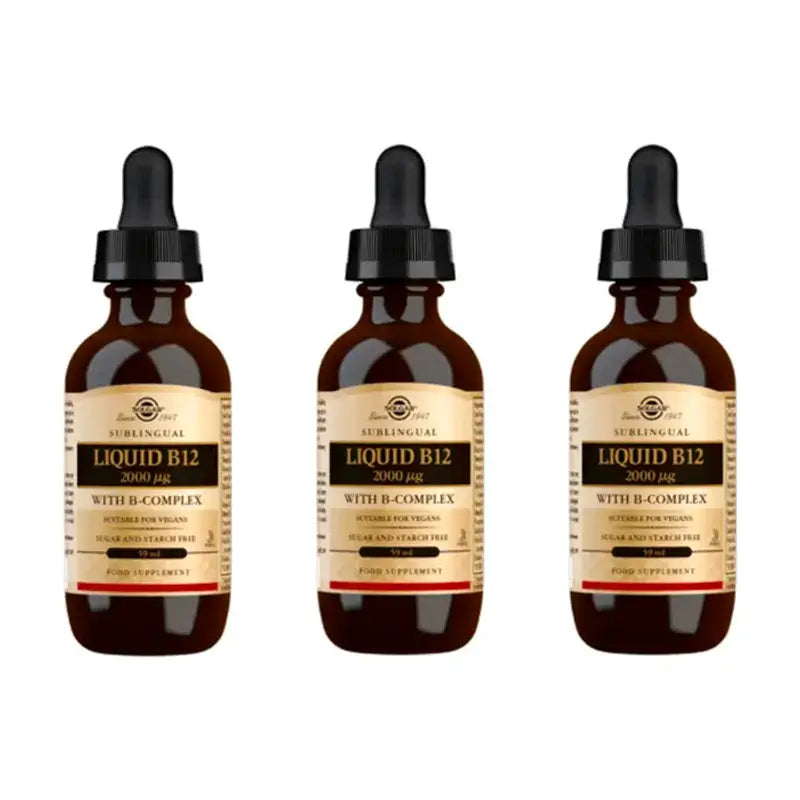 Solgar Vitamina B12 liquida con BComplex Confezione 3 x 59 ml