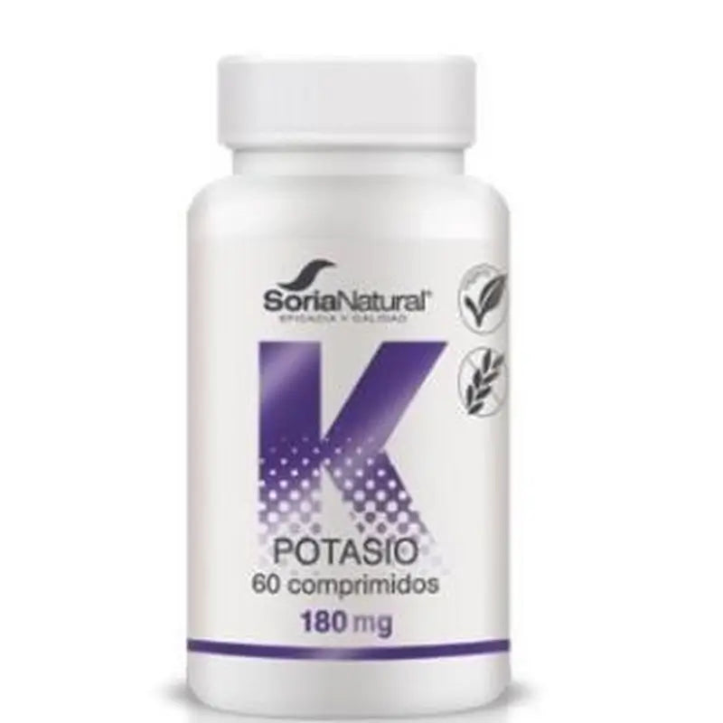 Soria Natural Potasio Liberacion Sostenida 180Mg 60 Comprimidos