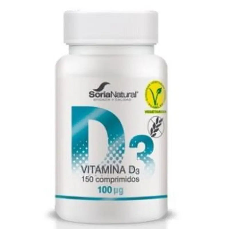 Soria Natural Vitamina D3 Liberacion Sostenida 250Mg 150Co Vegan
