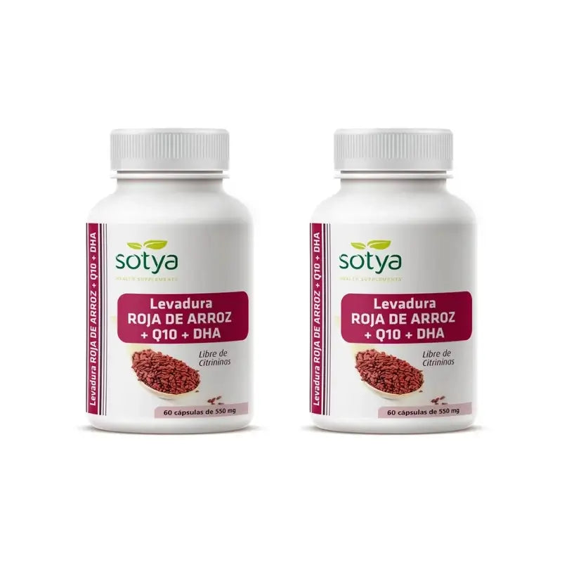 Sotya Lievito di Riso Rosso + Q10 + Dha, 2X60 Capsule