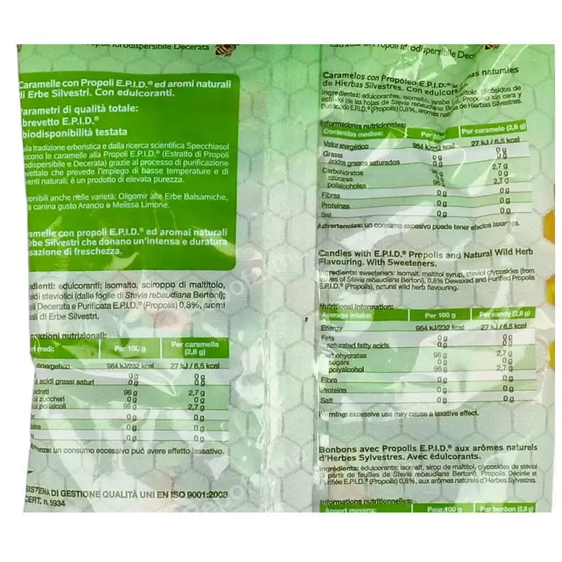 Specchiasol Epid Propoli 20Uni Caramelle