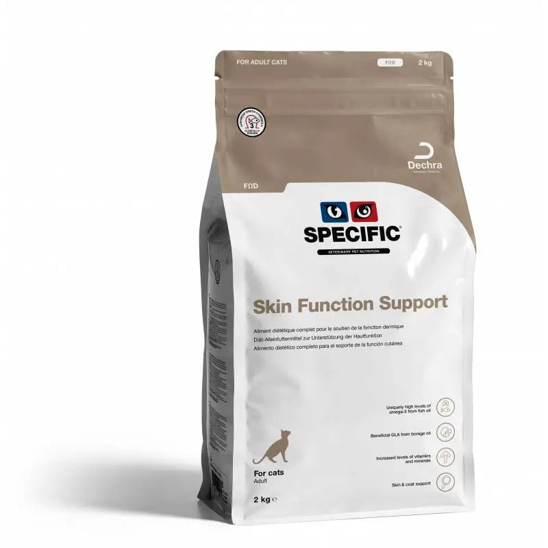 Specifico Feline Fod Supporto della funzione cutanea, 2 kg, cibo per gatti
