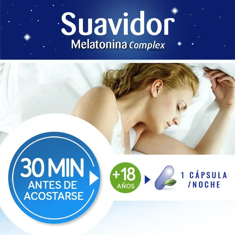 Complesso di melatonina Suavidor, 30 compresse
