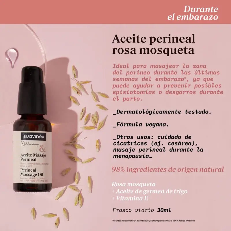 Olio per massaggio perineale Suavinex, 30 Ml