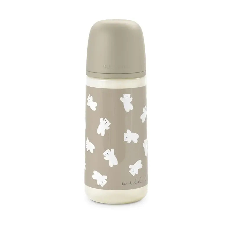 Suavinex Sx Pro Teat Bottiglia a flusso denso (L) +6 mesi Wild&Free Beige, 360 ml