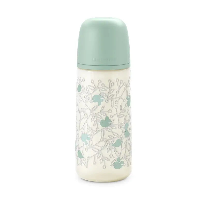 Suavinex Biberon Sx Pro Flusso Denso (L) +6 Mesi Verde Birdies, 360 ml