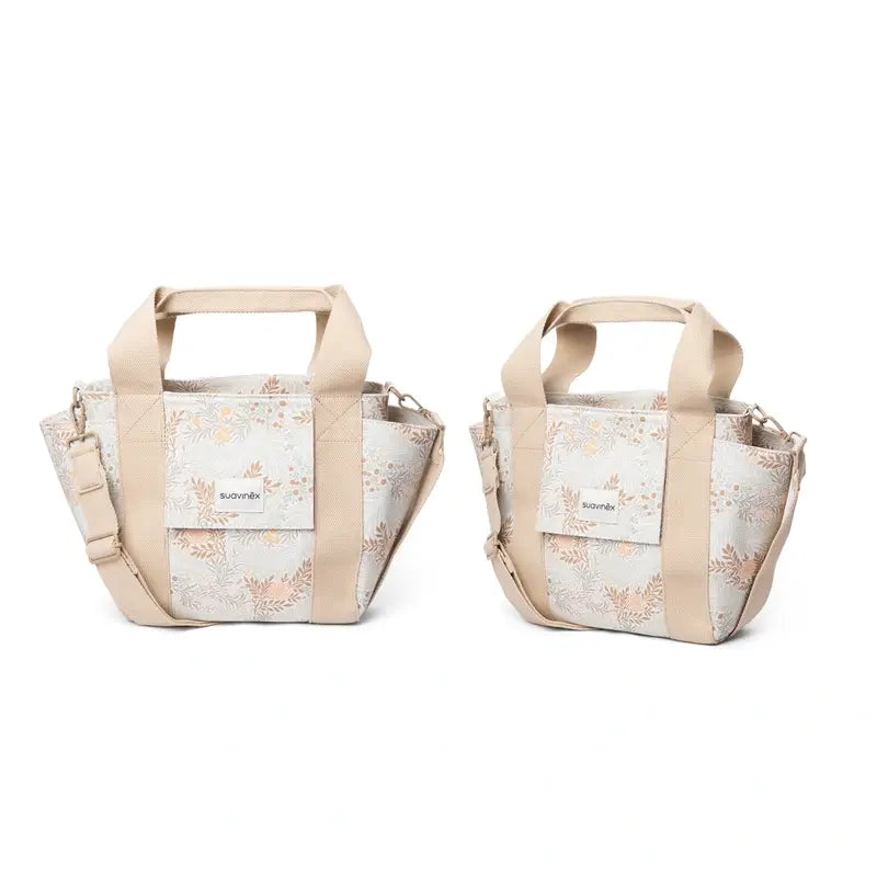 Suavinex Borsa trolley per bebè Borsa pane stampa poesia Beige