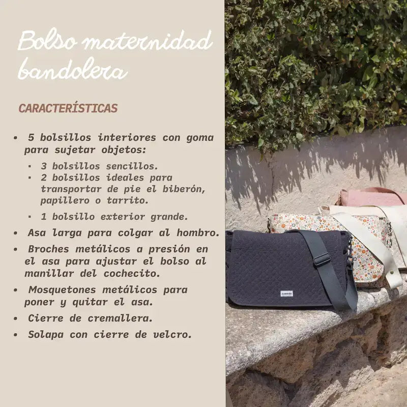 Borsa a tracolla Suavinex per la maternità, rosa