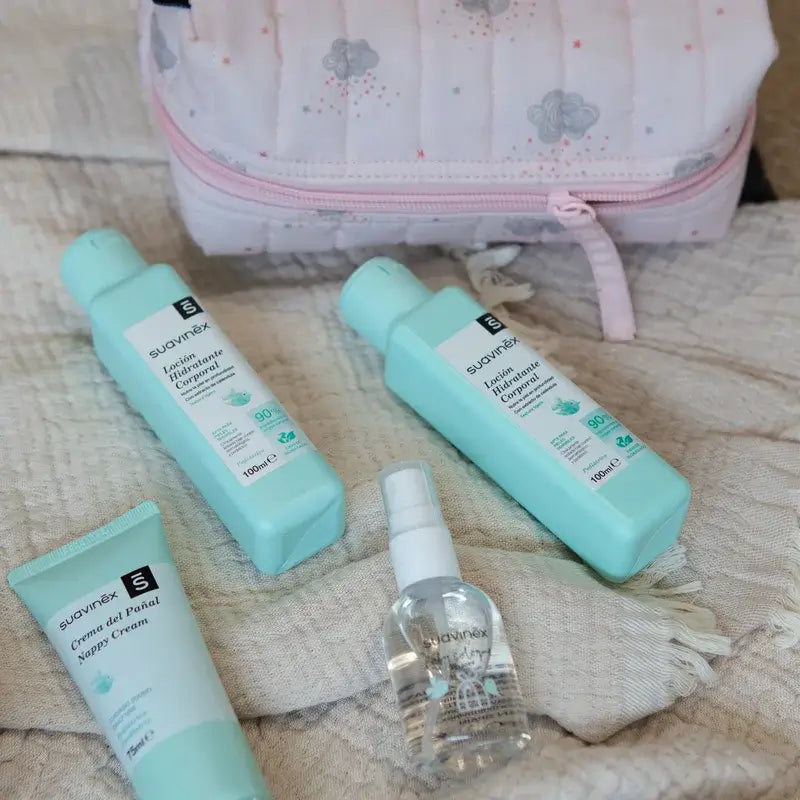 Suavinex Borsa da toilette per bambini Panno da viaggio, rosa