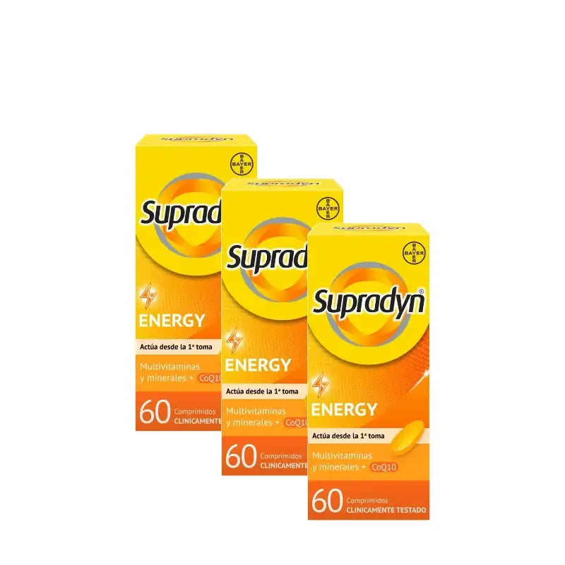 Supradyn Energy: vitamine, minerali, energia e vitalità, confezione da 3 x 60 compresse