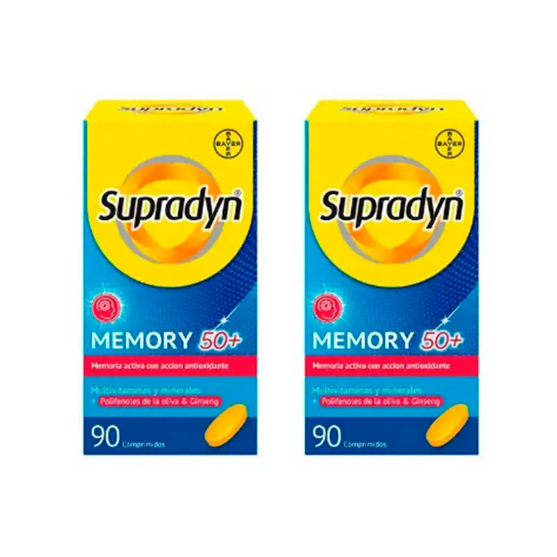 Supradyn Memory 50+ Vitamine, minerali ed energia con ginseng, 2x90 compresse