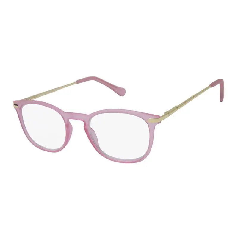 Occhiali da lettura per presbiopia Surgicalmed Euro Optics Light (Rosa opaco trasparente e aste oro) (+3.00) Rosa opaco trasparente e aste oro, 1 pezzo