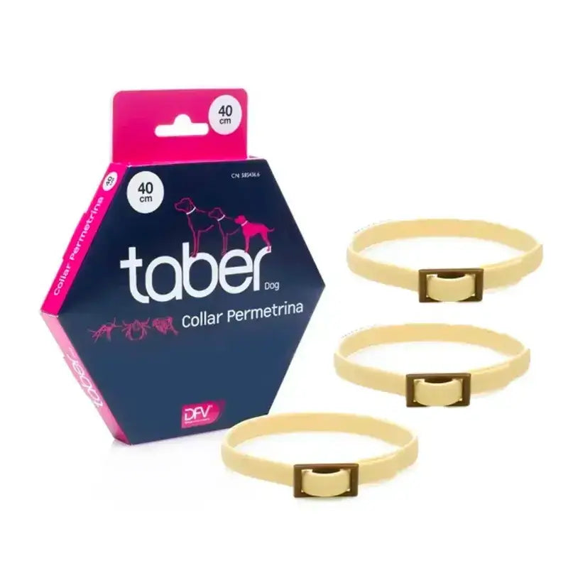 Collare Taberdog Permetrina, Confezione 3 x 40Cm