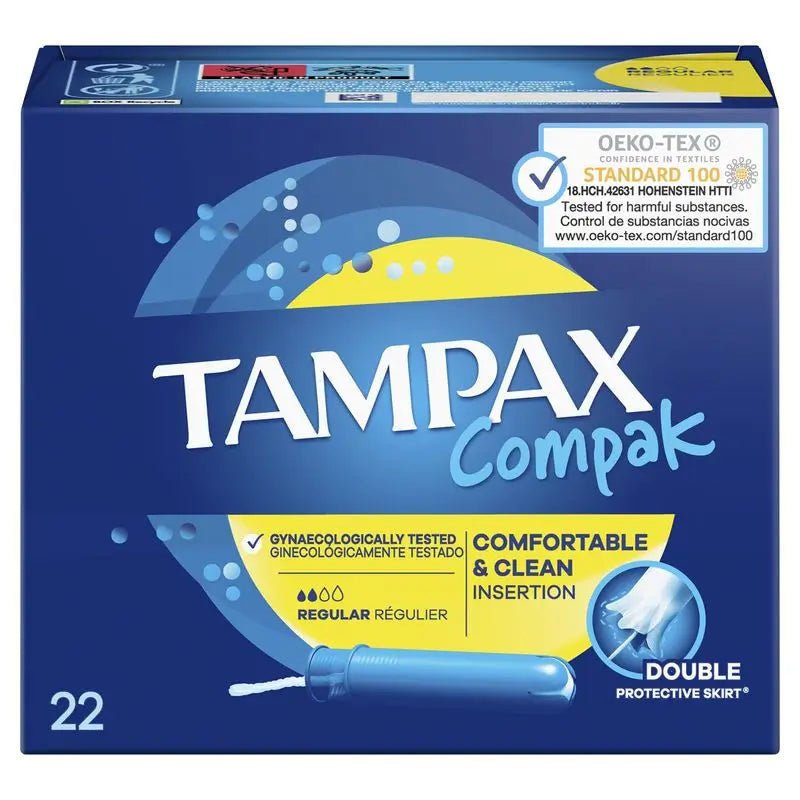 Tampax Compak assorbenti regolari , 22 unità