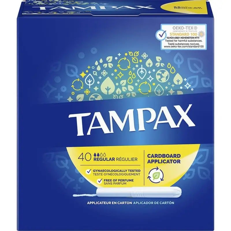 Tampax assorbenti regolari con applicatore , 40 unità