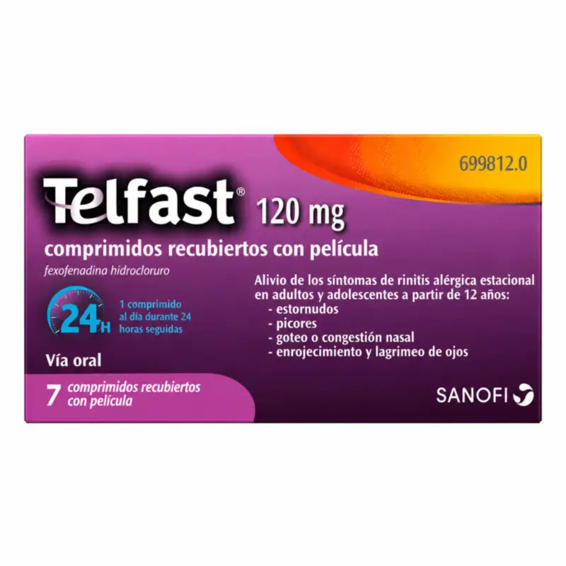 Telfast 120 mg, 7 compresse