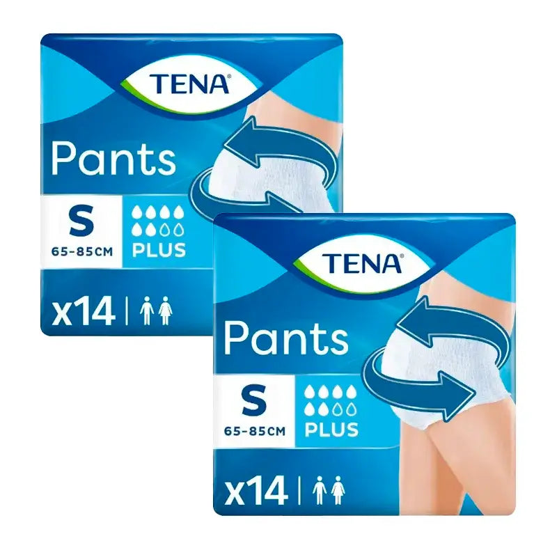 Tena Pack Pants Plus Size S, 2 X 14 Pz.
