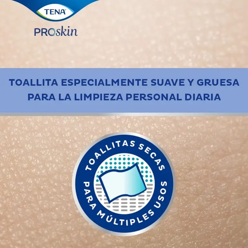Tena Proskin Dry Towelette, 135 pezzi