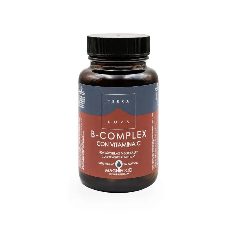 Terranova B Complex Con Vitamina C, 100 Cápsulas