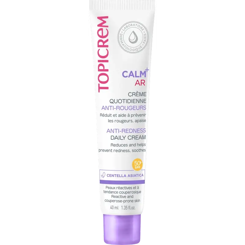 Topicrem Calm+ Crema quotidiana antirossore Spf50+ , 40 ml